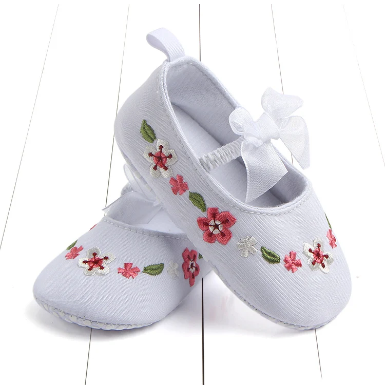 Title 8, Embroidered Baby Shoes with Elastic Band Toddle...