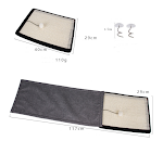 Cat scratch board sisal pad table sofa protection mat, protects furniture from scratches, durable and natural, ideal for — photo 5