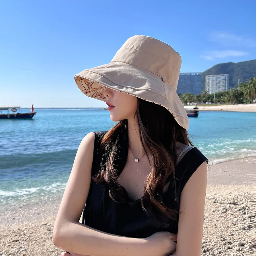 Title 1, Double-sided Wear Big Brim Fisherman Hat Outdoo...