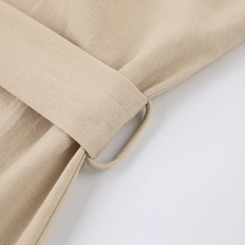 Title 14, Ladies Robe Trousers Casual Cotton And Linen S...