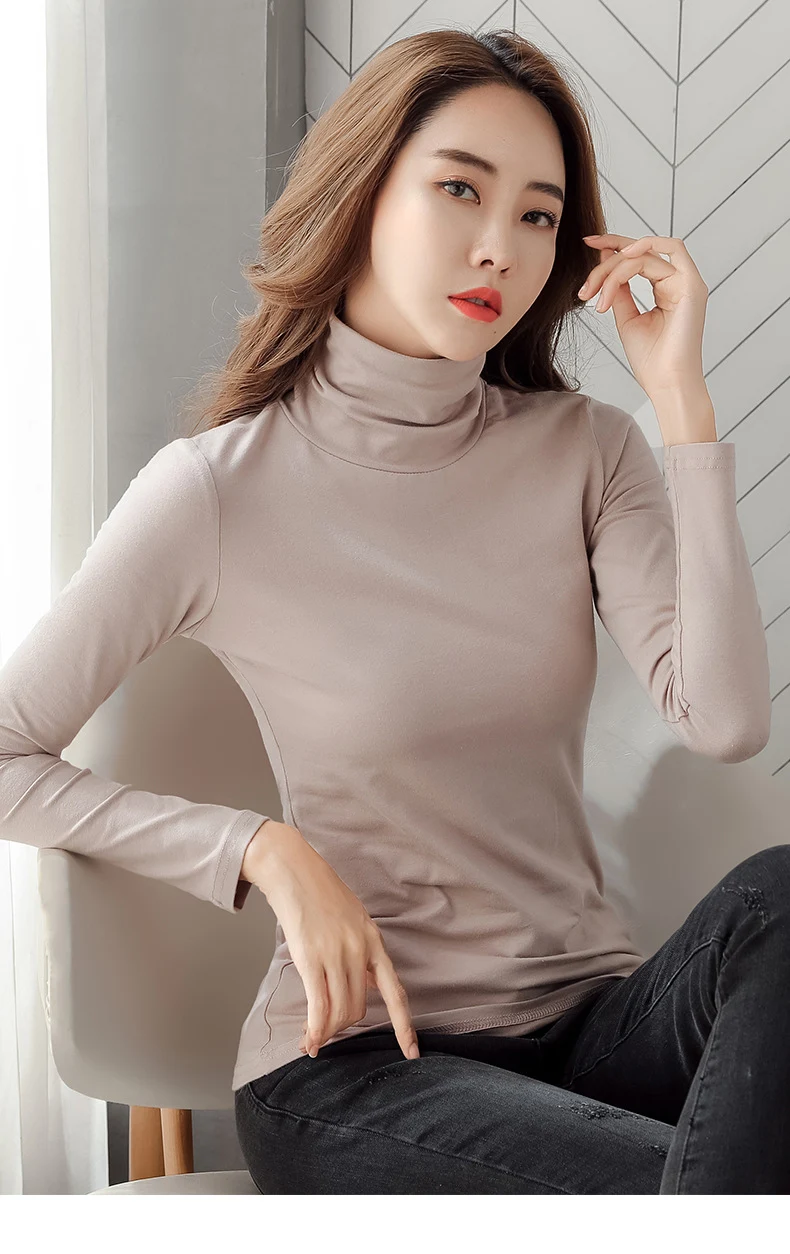Title 5, Camicia con fondo dolcevita in puro cotone Nuov...
