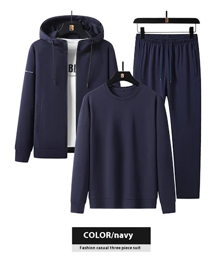 Title 4, Conjunto Esportivo e Casual Masculino Primavera...