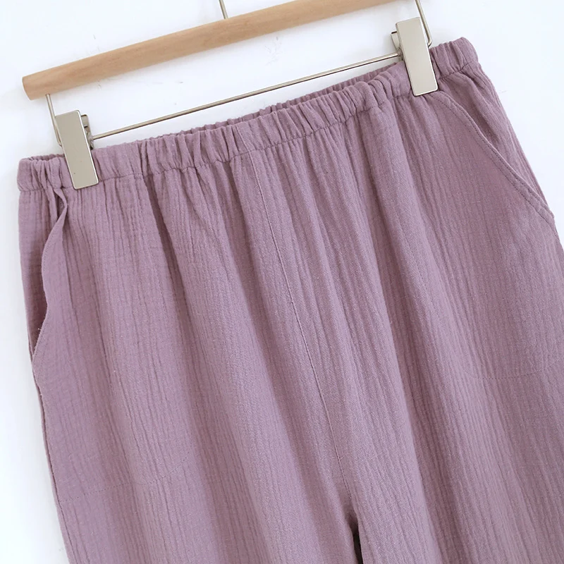 Title 11, Womens Double Pure Cotton Gauze Pastoral Pajam...