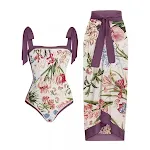 018Red Flower Suit