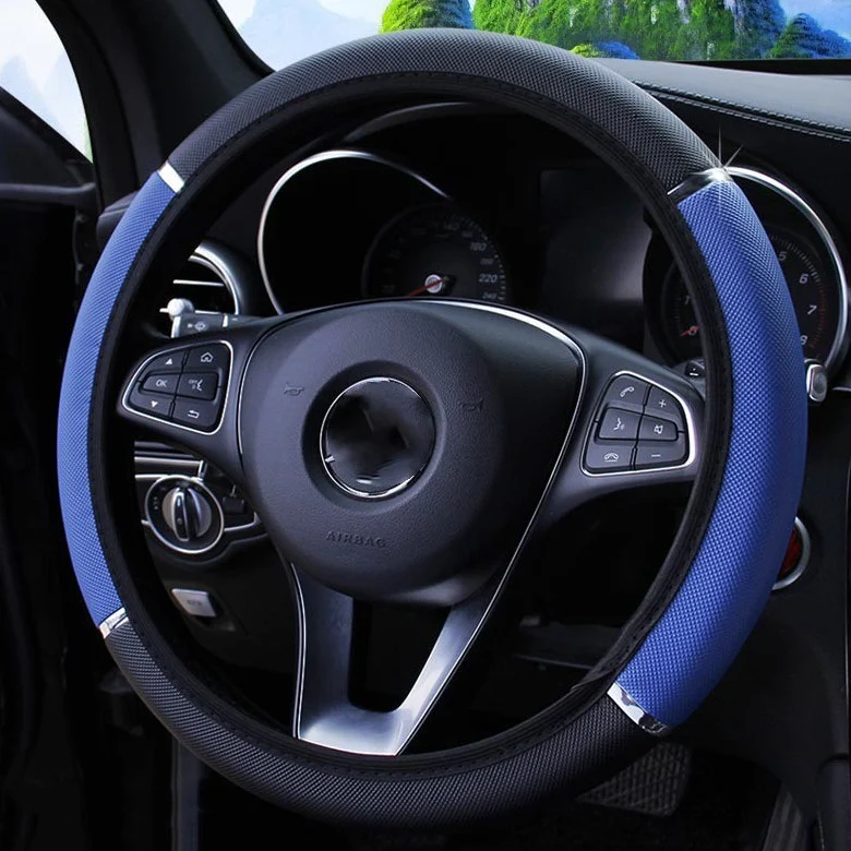 Foamed Metal Strip Automobile Steering Wheel Cover for enhanced grip, comfortable driving and improved control of your v — photo 1