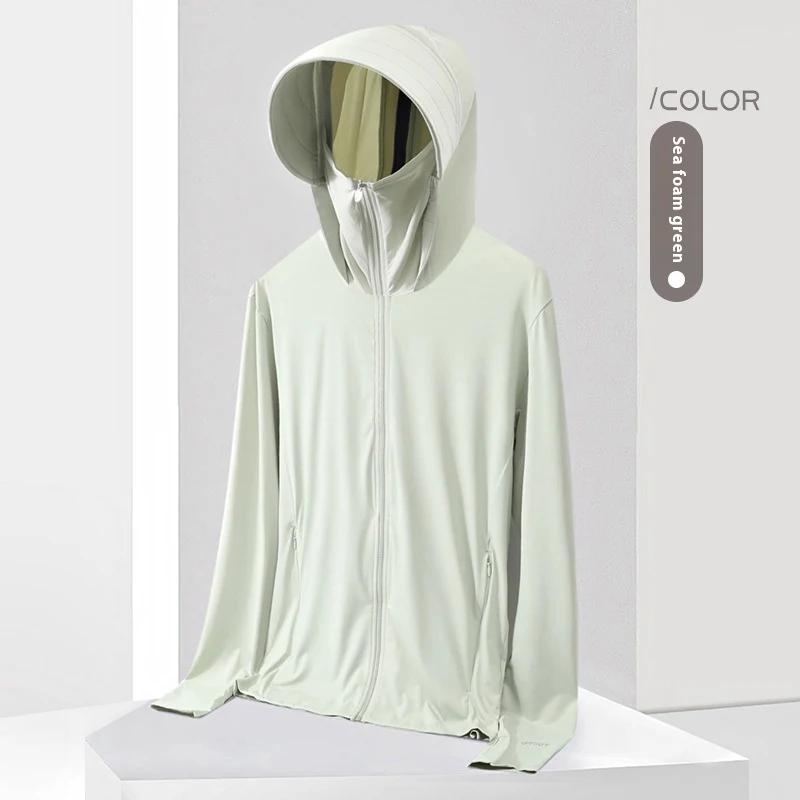 Ice Silk Sun Protection Clothing with Detachable Brim, Cold Cover, Outdoor UV-proof UPF50, Quick-drying, Couple's Wear — photo 8