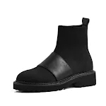 Botas femininas estilo meia, perfeitas para um visual moderno e confortável. Combine com diferentes looks e arrase em qualquer ocasião. — foto 3