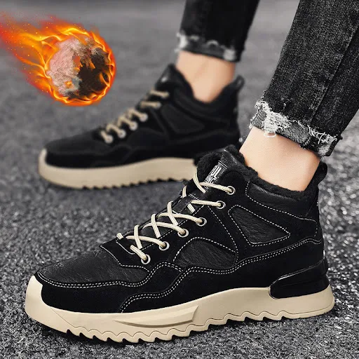 Title 1, Plus Velvet High-top Warmth and Leisure Snow Bo...
