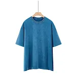 Retro Distressed Washed Fabric Short Sleeves Tee — photo 6