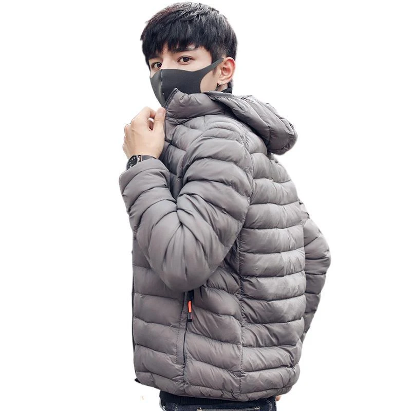Title 7, Mens Nylon Casual Lightweight Hooded Padded Ja...