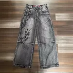 Retro Worn Looking Washed-out Hip Hop Loose Wide Leg Jeans Trendy Cool Jeans for ultimate comfort and effortless style, — photo 1