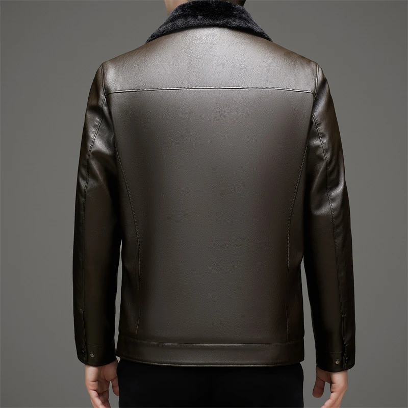 Title 2, Mens fashion velvet padded fur jacket, a styli...