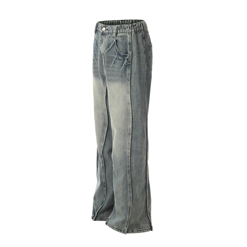 Men's Irregular Stitching Skinny Jeans — photo 1
