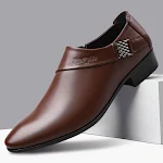 Sapatos de couro casuais masculinos formais para negócios, combinam com tudo, perfeitos para o trabalho e eventos sociais, estilo versátil. — foto 2