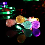 LED Outdoor Water Drops Solar Lamp String Lights, Waterproof Garden Garland for Parties, Christmas and Holiday Decoratio — photo 6