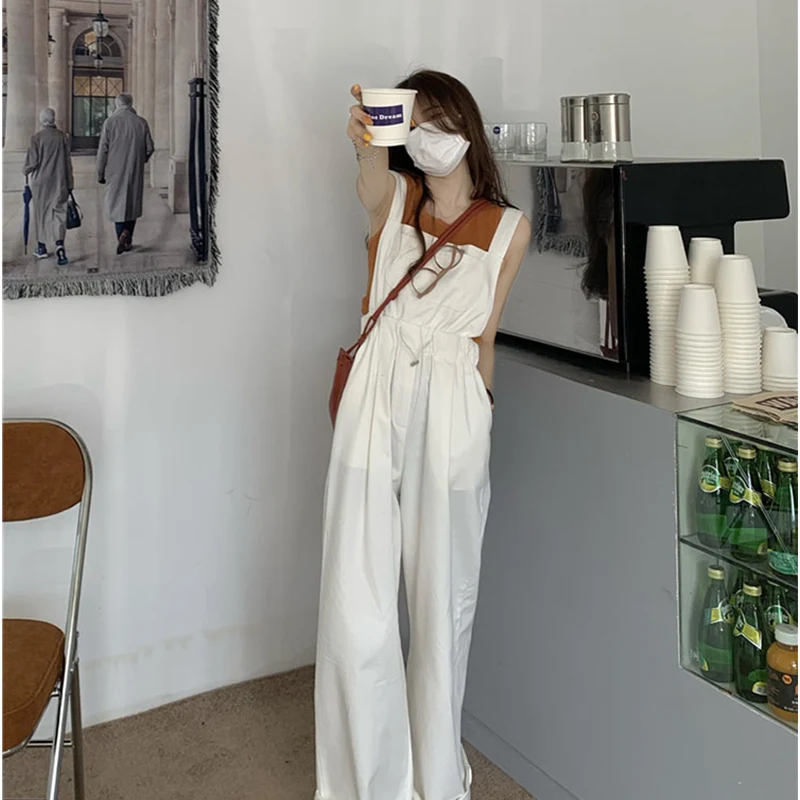 Pantalon décontracté femme à cordon de serrage, coupe slim et jambe large. Confort et élégance pour un look décontracté, idéal pour toutes les occasions. — photo 5