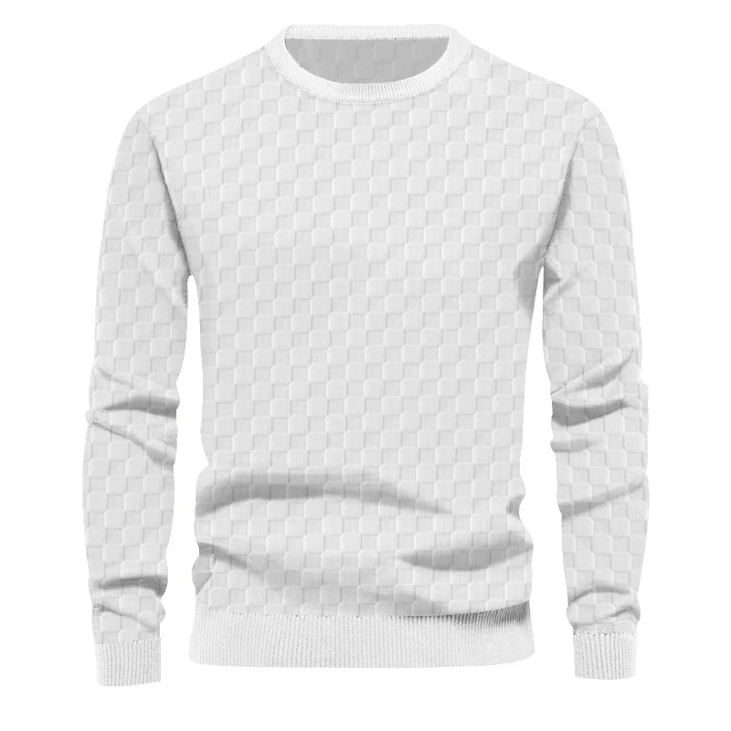 Title 5, Heren casual basic crew neck longsleeve shirt, ...