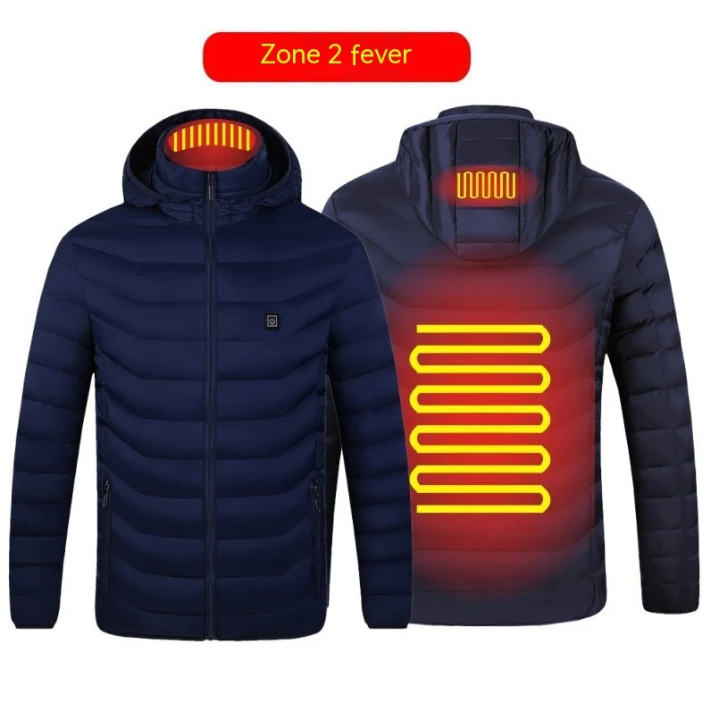 Casaco de baixo com capuz e aquecimento casual masculino para moda e conforto. Ideal para o inverno, aquece e garante um visual estiloso. — foto 5