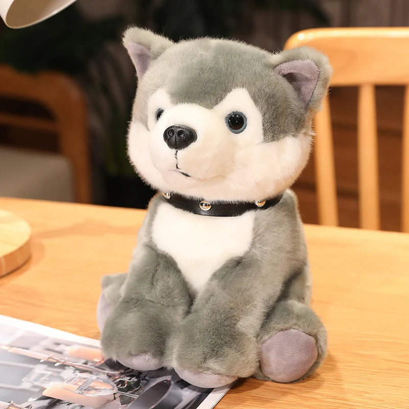 Giocattoli di peluche a forma di cane, semplici e alla moda. Simulazione di animale, morbidi e adorabili, ideali per bambini e amanti degli animali. — foto 6