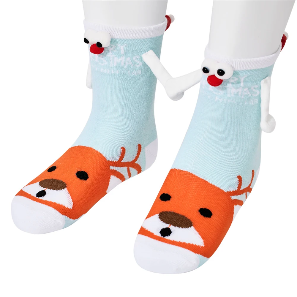 Mid Tube Christmas Couple Socks — photo 38