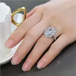 8 Karat Moissanite Ring