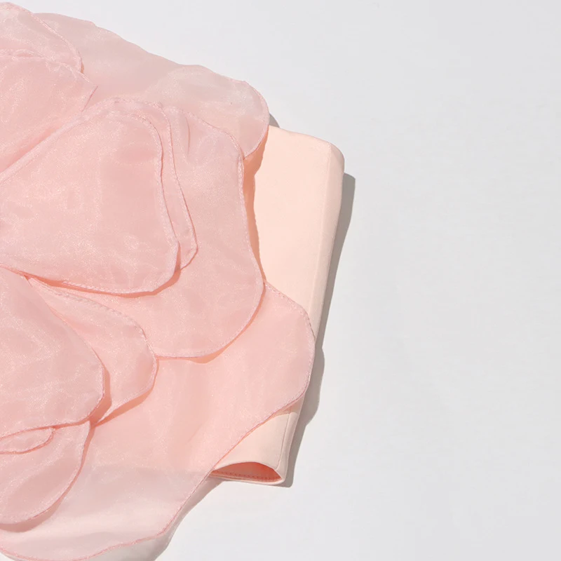 Title 10, Design Stitching Multi-layer Petal Tube Top Vest