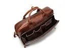 Horse Leather Men's Shoulder Bag Leather Laptop Briefcase Portable Stylish and durable for work and travel. A sophistica — photo 8