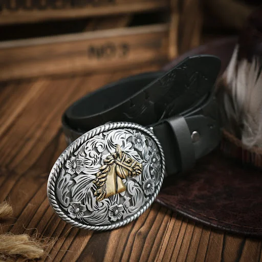Title 2, Punk Leather PU Leather Denim Trend Belt, a ver...