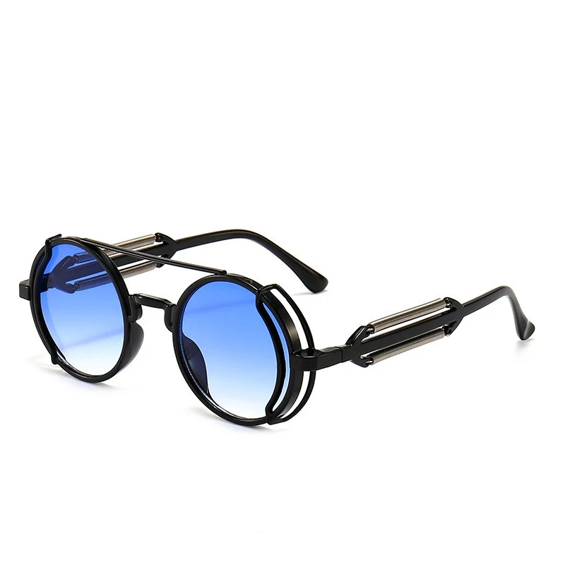 Hollow Out Round Frame Punk Sunglasses for a bold look. Enjoy eye protection and stand out with these stylish and unique — photo 4
