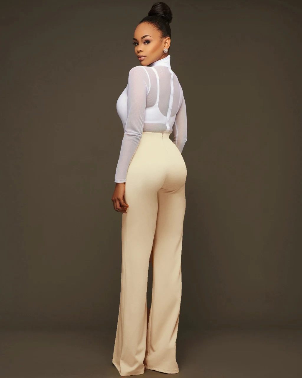 Title 32, Fashion casual wide leg pants in five colors. C...