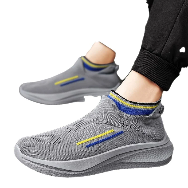 Męskie Letnie Oddychające Buty do Biegania z Siatki, Technologia Fly Woven, Idealne do Sportu, Zapewniające Komfort — zdjęcie 7