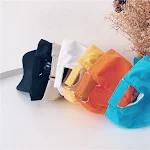 Boné de beisebol infantil com bordado de carinha sorridente e desenho animado selvagem. Perfeito para crianças, com estilo e proteção solar. — foto 2