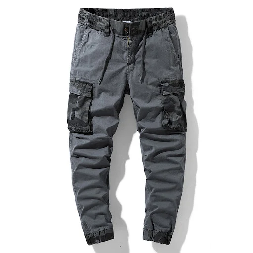 Title 7, Summer New Khaki Camouflage Print Men Cargo Pan...