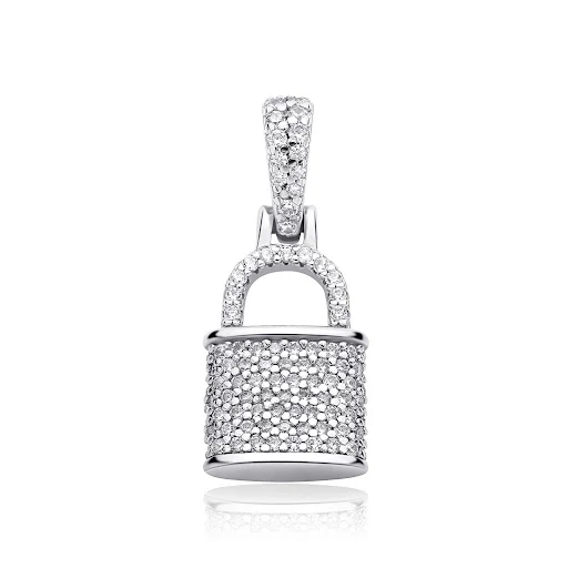 Title 5, Colar feminino de prata S925 com pequeno cadead...