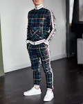 Men's plus size two-piece casual sportswear set. Experience comfort and style with this easy-to-wear set, perfect for ev — photo 2