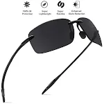 Men's Lightweight Rimless TR90 Sunglasses. Experience ultimate comfort, UV protection, and a sleek design. Perfect for a — photo 2