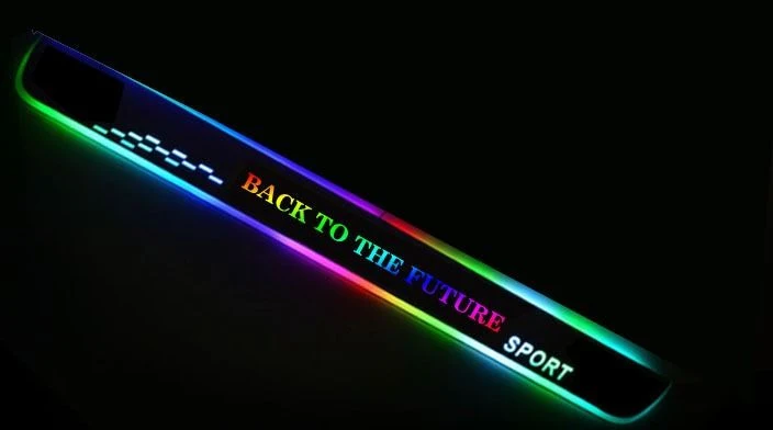LED Moving Door Scuff Step Light Door Sill Welcome Plate for Hyundai Accent Exterior Accessories Protect and Welcome — photo 4