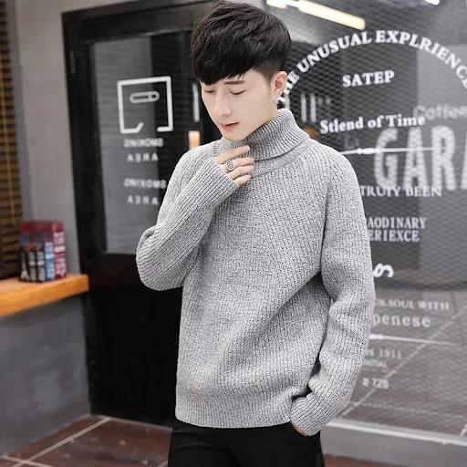 Title 2, Casual Rope Turtleneck Sweater
