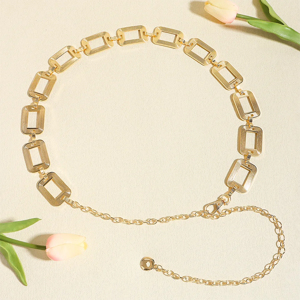 Title 6, Sexy dames tailleketting metalen uitsparing een...