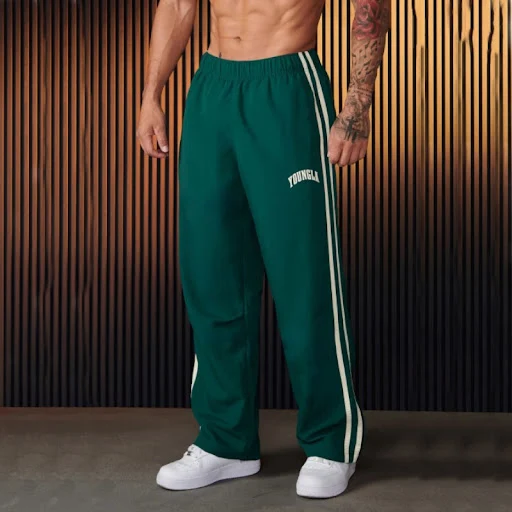 Title 4, Pantaloni Sportivi da Uomo Dritti Tessuto a Rap...
