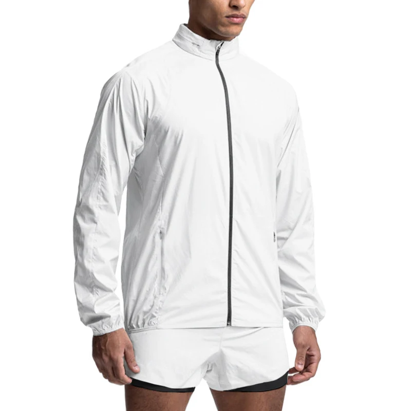 Title 5, Solid Color Stand Collar Long Sleeve Hoodie Bre...