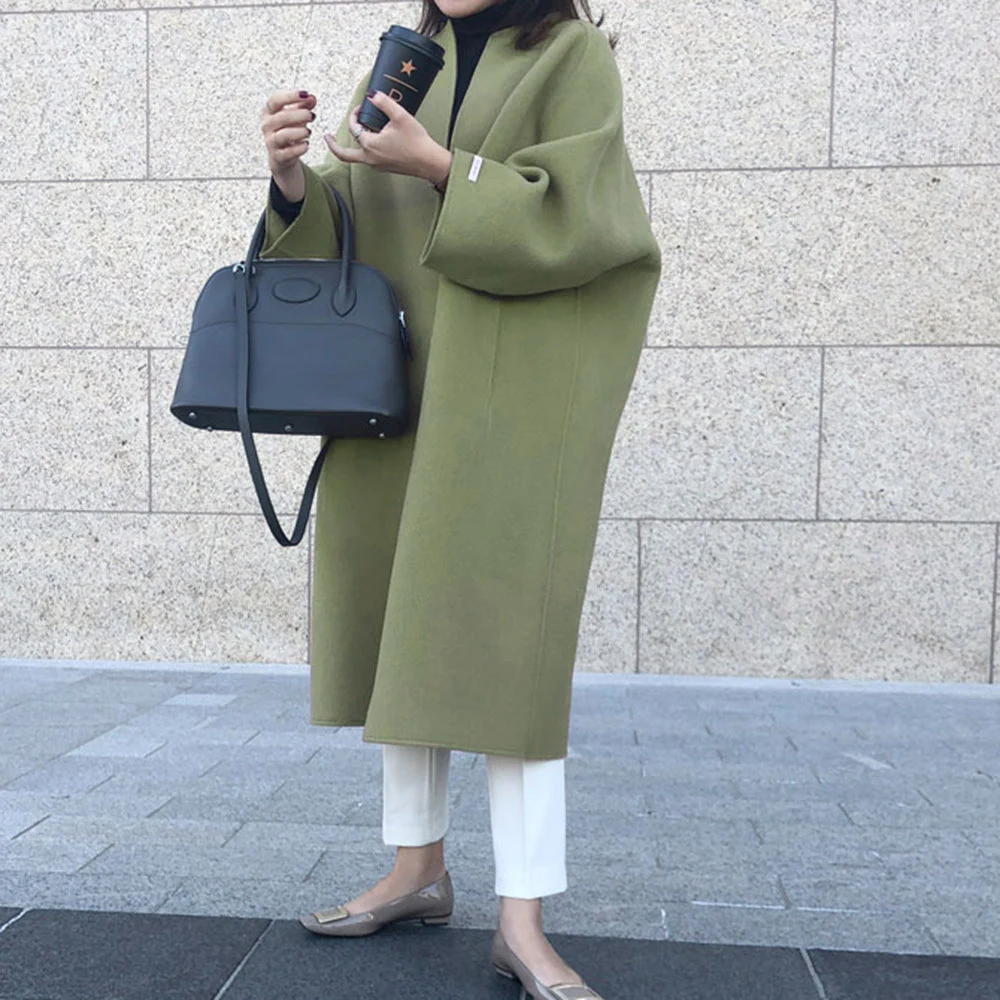 Title 6, Womens Solid Color Straight Long Coat for ulti...