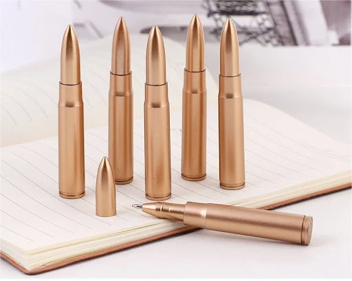 Title 6, Creative Retro Bullet-shaped Ballpoint Pen Smoo...