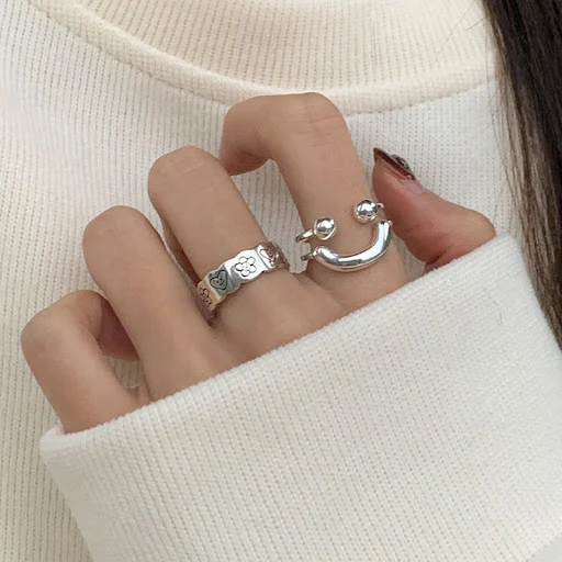 Title 2, Conjunto de Anéis Combinados Love Wear para Mul...