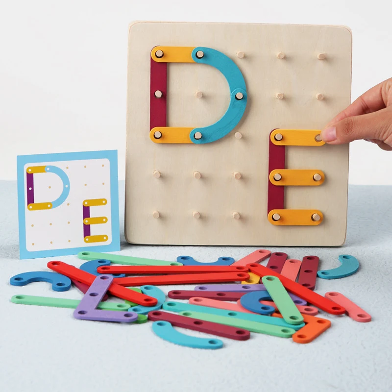 Title 3, Childrens Variety Ice Cream Stick Pegboard Puz...
