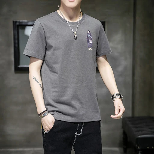 Title 6, Round Neck Short-sleeved T-shirt Bottoming Shirt