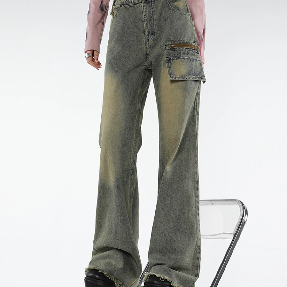 Women's Fashionable Vintage Blue Jeans — photo 3