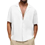 Herren Casual Hemd mit Revers und lockeren kurzen Ärmeln Bequemes Sommer-Shirt für entspannte Looks Alltagstauglich und luftig leicht — foto 5