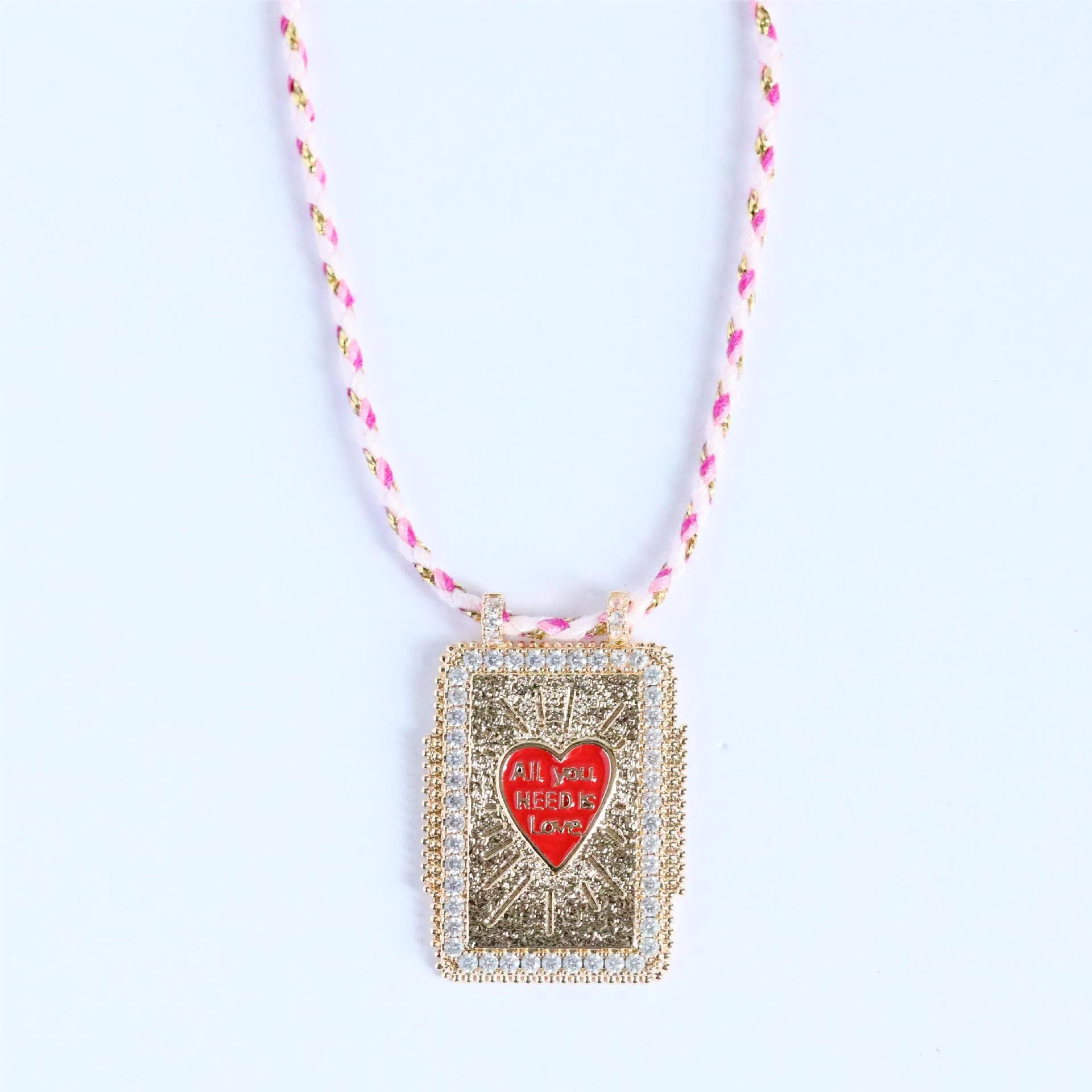 Colar feminino com pingente quadrado grande de Tarot, Sol arco-íris. Um acessório místico e elegante. — foto 7