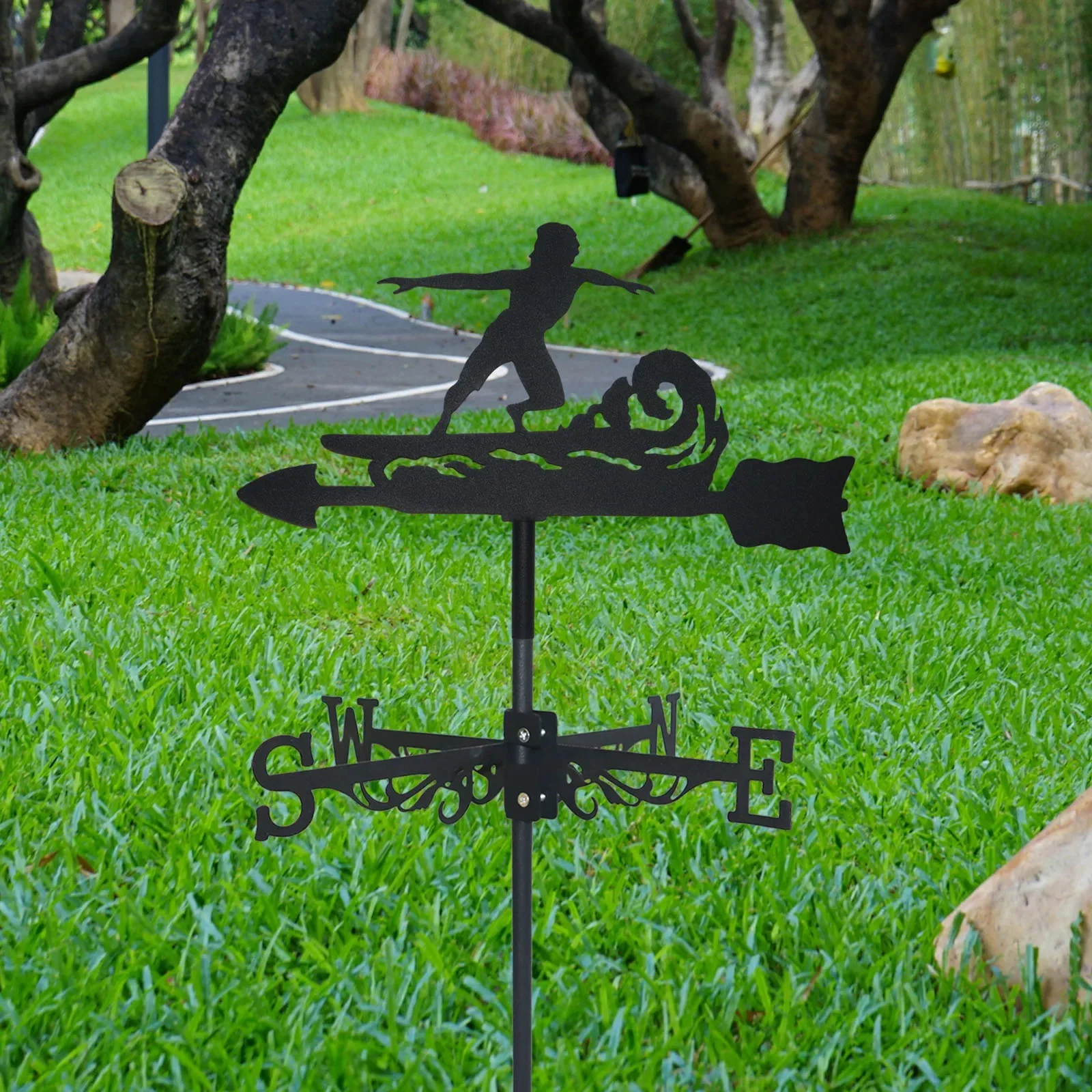 Metal Iron Art Wind Vane for Roof and Court, a creative decoration that adds charm and indicates wind direction, perfect — photo 3
